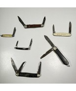 Folding Knife Lot Of 6 Broken Rusted Distressed Vtg - $13.99