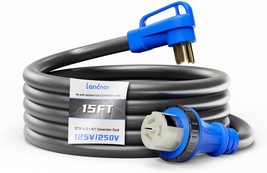 50-Amp Generator Extension Cord 15Ft Heavy Duty 6/3+8/1 Gauge Stw Wire, 14-50P - $115.93