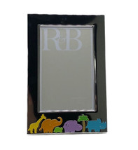 Reed and Barton Silver Plated Jungle Parade Baby Child Frame 4x6 Photo NEW - $55.74