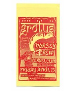 Grotus Horsey Skrew Vintage 1993 Concert Handbill Card Kennel Club San F... - £27.26 GBP