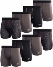 Reebok Men&#39;s Boxer Briefs - 8 Pack Performance Mens Underwear Boxer Briefs with  - $49.01+