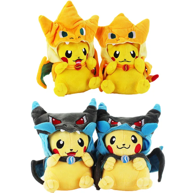 4pcs/lot 20cm Pokemon Pikachu Cosplay Charizard Plush Pendant Soft Stuffed Anima - $46.80