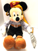 Disney Mickey Mouse as Pirate Jack Sparrow 16&quot;  Plush - $24.75