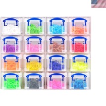 Durable Polypropylene Organizer: 16 x 0.14L Clear Boxes for Crafts &amp; Sta... - $42.00
