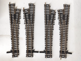 HO Atlas Manual Switch Turnouts Lot of 4 Code 100 Left &amp; Right Track Rails - $463.92 MXN