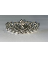 Mini Crystal HEART TIARA Hair Comb Costume Accessory PROM Wedding Princess - $13.67 CAD
