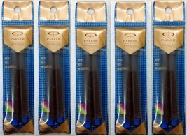 10 x Parker Quink BLUE Ink Cartridges for Ink Fountain Pen Made in Franc... - $249.53 MXN