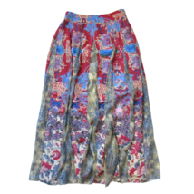 NWT Anthropologie Hemant &amp; Nandita Louvre in Red Metallic A-line Maxi Skirt M - £65.95 GBP