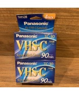 Panasonic VHS-C Camcorder TC-30 90 Minute Blank Cassette Tape 4-Pack *Br... - $25.99 CAD