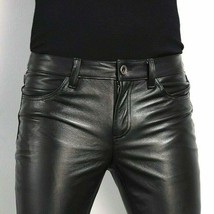 48&quot; Mens Real Cowhide Leather Jeans Levis Pants Trousers Biker Leather Motorbike - $72.33