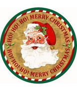 Ho Ho Ho Santa Novelty Metal Circular Sign - $37.96 CAD