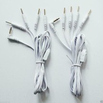 8 Pcs Electrode Lead Wires Cables For Digital Massager Tens 3.5 Mm With 4 Pins - £9.91 GBP