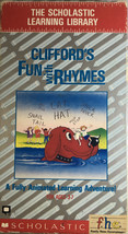 &quot;Clifford&#39;s Fun With Rhymes&quot; VHS Scholastic Learning Library 1988-RARE-SHIPN24HR - £13.06 GBP