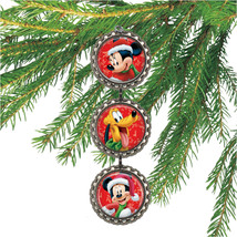 DISNEY CHRISTMAS 3D Bottle Cap Christmas Ornament | Gift for Kids - £7.02 GBP