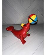 Vintage Masudaya 1985 Japan Battery Operated Circus Seal With Spining Ball - $23.26 CAD