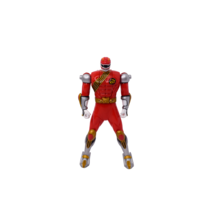 2001 Bandai Power Rangers Wild Force Red Ranger Head Flip Spin Action Figure 6&quot; - £6.95 GBP