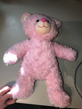 Build A Bear Pink Cuddles Plush 16&quot; Teddy Bear with Swirl Fur Stuffed Animal - £7.73 GBP