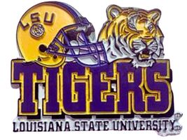 LSU Tigers with helmet Fridge Magnet - $7.99