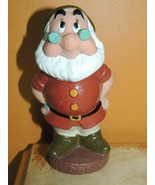 Vintage  Dwarf Doc Rubber Squeak Toy 5.5&quot; Walt Disney Productions 7 dwar... - £6.36 GBP