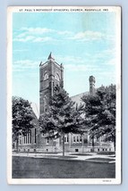 St Paul Methodist Church Rushville Indiana IN WB Postcard M16 - £3.37 GBP