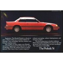 1986 Honda Prelude Si Sports Car Vintage Print Ad Beach Coast Palm Tree ... - $10.97