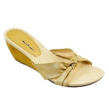 BARE TRAPS Shoes Gidget Wedge Slides Platform Yellow Sandals Women&#39;s Size 10M - £12.02 GBP