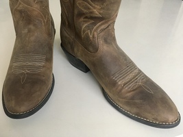 Ariat Cowboy Boots, Brown Leather, Size 10B - £108.65 GBP