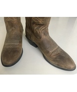 Ariat Cowboy Boots, Brown Leather, Size 10B - £110.38 GBP