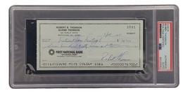 Bobby Thomson New York Giants Signed Bank Check PSA/DNA 85025552 - £45.75 GBP