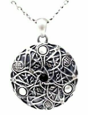 MYSTICA ACCESSORY CELTIC ROUND HONEYCOMB ALLOY NECKLACE