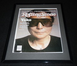Yoko Ono Framed October 1 1981 Rolling Stone Cover Display  - £27.45 GBP