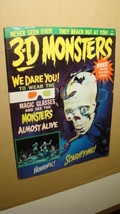 3-D MONSTERS 1 *SOLID* *GLASSES ATTACHED* 1964 FAMOUS MONSTERS - $23.00