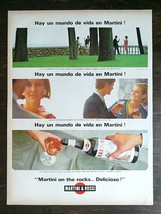 Vintage 1965 Martini &amp; Rossi Spanish Espanol Full Page Original Ad - 721e - £5.18 GBP