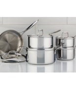 SuperSteel Tri-Ply Clad Stainless Steel 10-Piece Meyer, Made in Canada - £281.92 GBP
