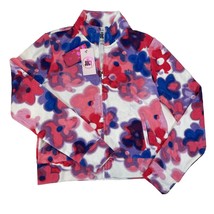 Juicy Couture Hoodie Embroidered Logo Full Zip Floral  Sweatshirt Womens Medium - £21.85 GBP