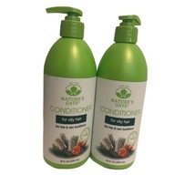 Natures Gate Conditioner Tea Tree Sea Buckthorn 18 fl oz For Oily Hair Lot of 2 - £27.67 GBP