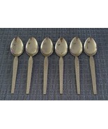 Set of 6 Vintage Hanford Forge Trocadero Stainless Steel Teaspoons Floral - €25,16 EUR
