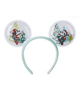 Disney Parks Mickey Mouse Snow Globe Christmas Ear Headband for Adults NEW - $24.74