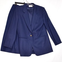 Pendleton 100% Wool Women&#39;s Suit Set Blazer and Skirt Blue With Gold Buttons 8 - £34.23 GBP