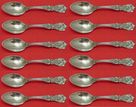 Francis I by Reed &amp; Barton New Script Sterling Silver Demitasse Spoon Set of 12 - £465.03 GBP
