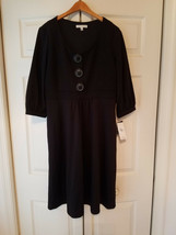 Sandra Darren Studio I Woman&#39;s Black Dress Size 14 Style #056775 (New) - £23.29 GBP