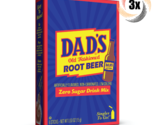 3x Packs Dad&#39;s Old Fashioned Root Beer Drink Mix Singles | 6 Sticks Each... - £9.06 GBP