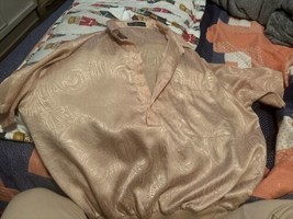 VTG Alan Stuart Shirt Mens Large I Love Gold Color Paisley - $60.00