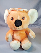 Hasbro Softies Googlies Plush Orange Koala Bear Rolly Sleep Eyes 1986 See Video - $12.82