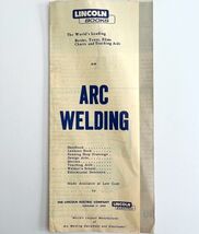 1962 Arc Welding Lincoln Buying Guide Booklet Manual Ephemera Order Form - $369.97 MXN