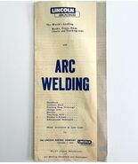 1962 Arc Welding Lincoln Buying Guide Booklet Manual Ephemera Order Form - $367.78 MXN