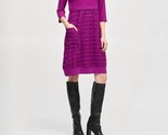 Joseph Ribkoff Bubble Textured Cowl Neck Cocoon Dress Size 6 (UK 8) - $107.91