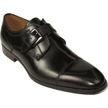 Men's Shoes Steve Madden Soft Leather upper Buckle Strap Covet Black image 7