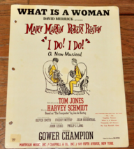 What Is A Woman Sheet Music 1966 I Do! I Do! Tom Jones Harvey Schmidt RARE! - $9.89