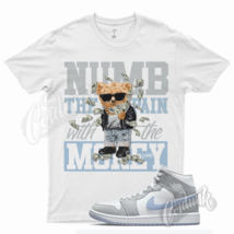 White NUMB T Shirt for Air J1 1 Mid Wolf Grey Aluminum Hyper Royal Blue - £20.46 GBP+